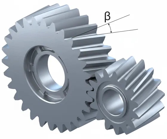 Helical gear pair